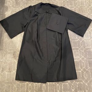 Black Herff Jones Cap and Gown